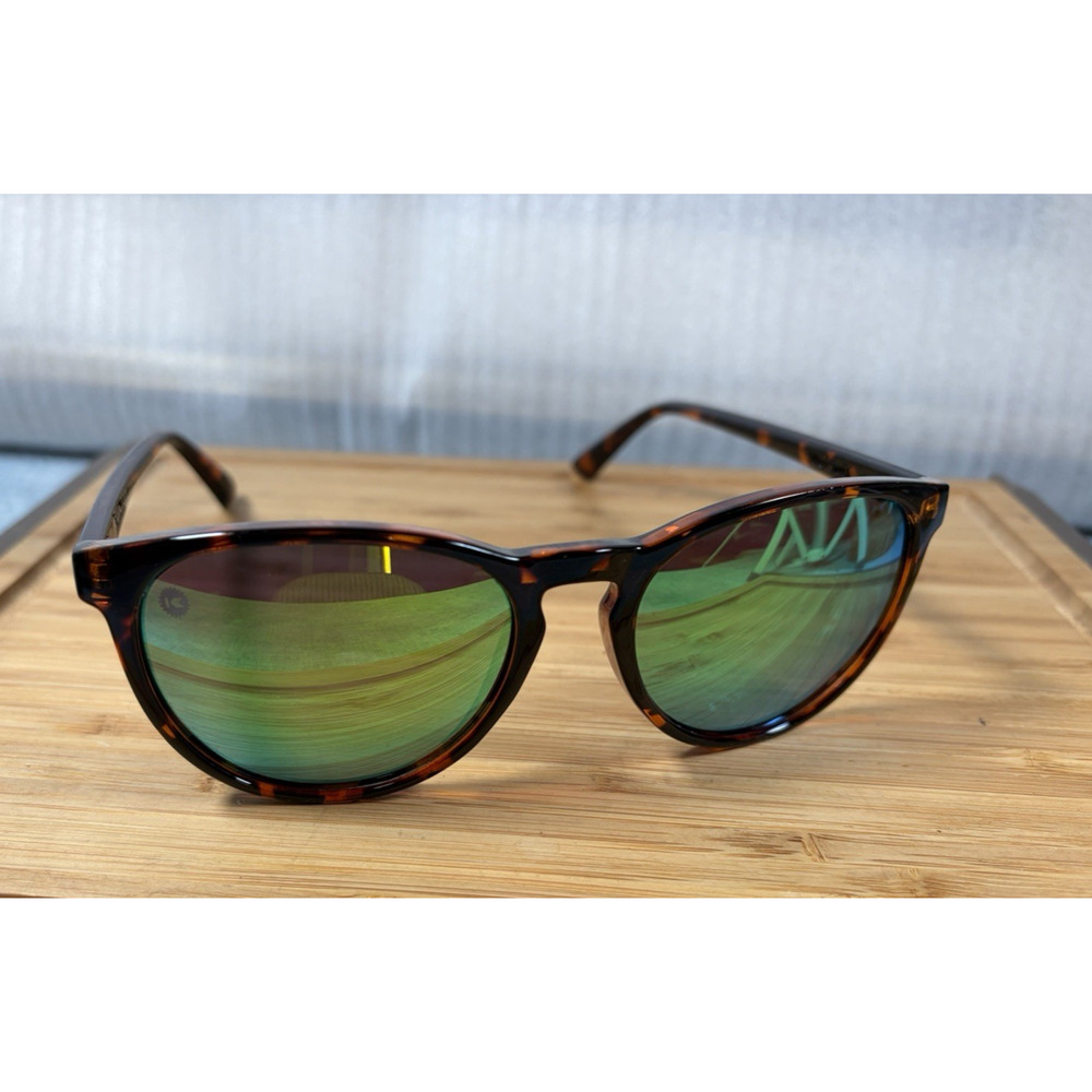 Knockaround Mai Tais Tortoise Shell, Green Moonshine Sunglasses w/ Dolabany Case